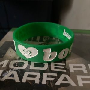 Green I Love Boobies bracelet- Keep a Breast